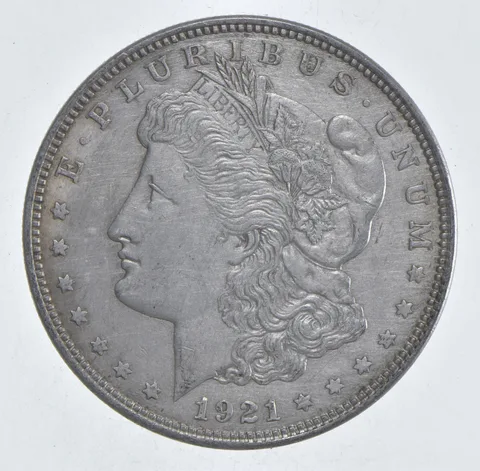 1921 Morgan Silver Dollar - Last Year Issue 90% $1 Bullion *502