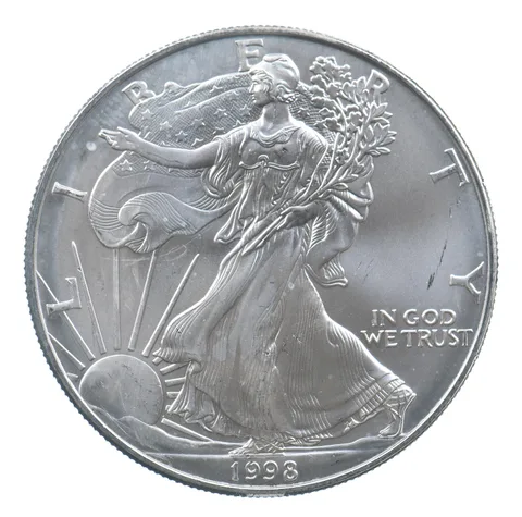 Better Date 1998 American Silver Eagle 1 Troy Oz .999 Fine Silver *683