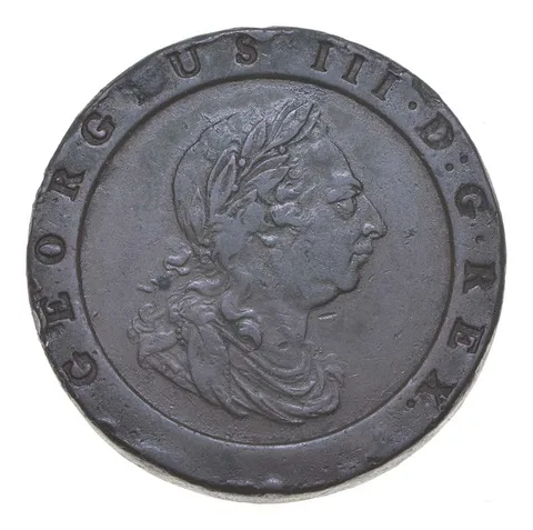 1797 United Kingdom 2 Pence Great Britain Cartwheel a5127