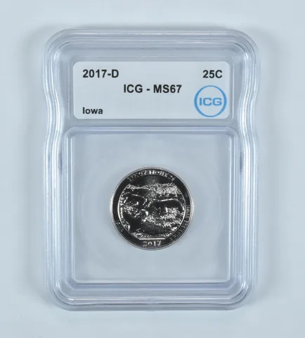 2017-D Washington Quarter ATB Effigy Mounds MS67 ICG