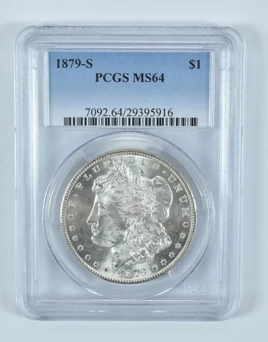1879-S Morgan Silver Dollar MS64 PCGS Blue Label