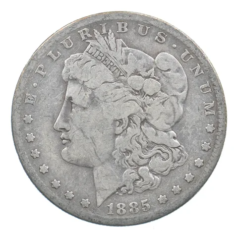 Early - 1885-S Morgan Silver Dollar - 90% US Coin *114