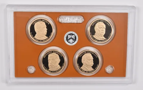 2012 Presidential Dollar Proof Set Clad  Arthur Harrison Cleveland No Box