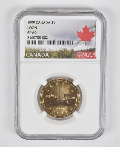 1999 Canada 1 Dollar Loon SP69 NGC Canada Label