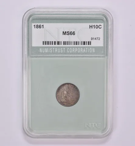 1861 Seated Liberty Half Dime Beautiful Tone *0468