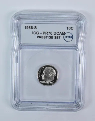 1986-S Roosevelt Dime Prestige Set PR70 DCAM ICG