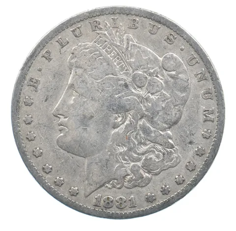 Early - 1881 Morgan Silver Dollar - 90% US Coin *931