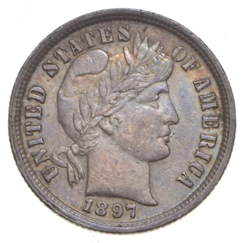1897 Barber Dime *3866
