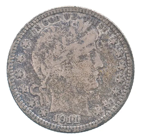 1911 Barber Quarter Beautiful Tone *8796