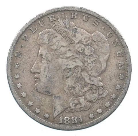 Early - 1881 Morgan Silver Dollar - 90% US Coin *892