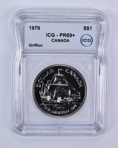 1979 Canada 1 Dollar Silver Griffon PR69+ ICG