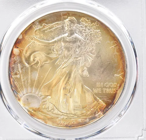 2009 American Silver Eagle MS68 PCGS Beautiful Tone *1255