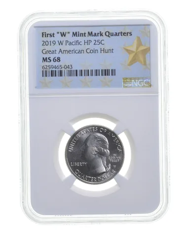 MS68 2019-W War In The Pacific HP Quarter - Graded NGC a3630