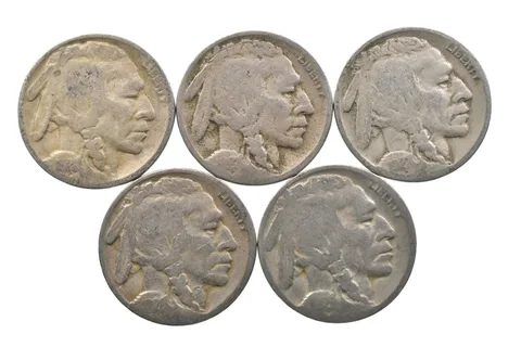 BETTER Lot 1928-S 1927-D 1927-D 1928-S 1929-D Buffalo Nickel Collection *105