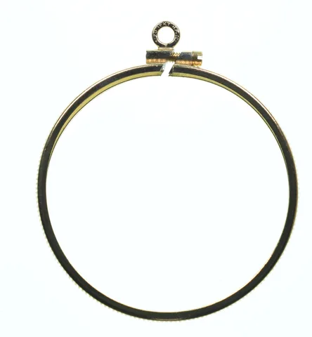 12K 33mm Gold Filled New Canada Dollar Coin Bezel Pendant Frame Edge a1269