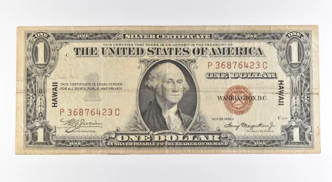1935 A $1 Silver Certificate Brown Seal Hawaii Fr#2300 *0471