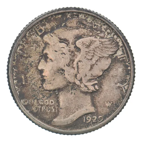1929 Mercury Dime Beautiful Tone *6262