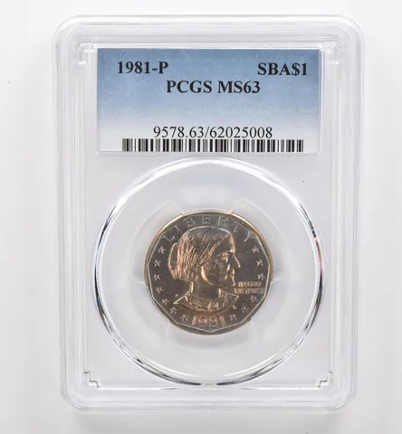 1981-P Susan B Anthony $1 MS63 PCGS Beautiful Tone *9544
