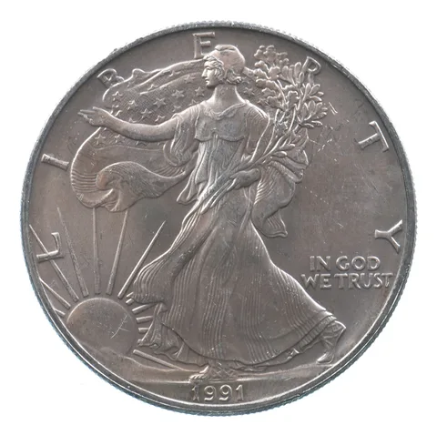 Better Date 1991 American Silver Eagle 1 Troy Oz .999 Fine Silver *539