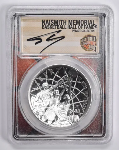 2020-P SHAQ O'NEAL SIGNED Basketball HOF Commemorative Dollar PR70 PCGS