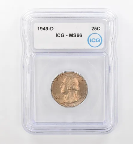 1949-D Washington Quarter MS66 ICG Beautiful Tone *1723
