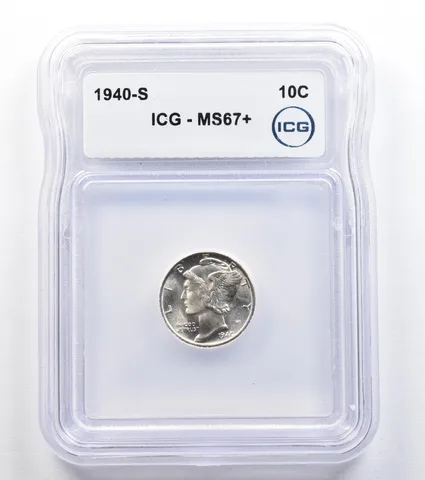 1940-S Mercury Dime MS67+ ICG *9587