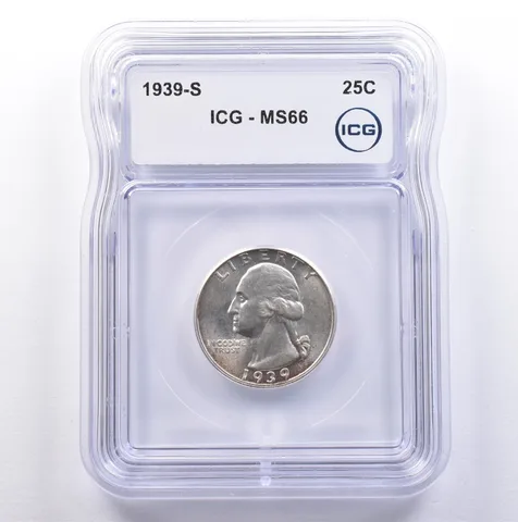 1939-S Washington Quarter MS66 ICG *9115