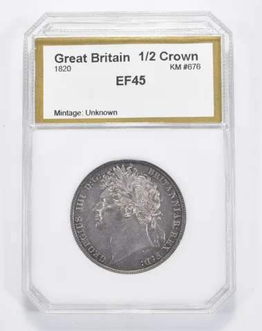 1820 Great Britain 1/2 Crown a8374