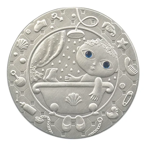 2009 Belarus 20 Roubles Silver Aquarius Signs Of The Zodiac *6702