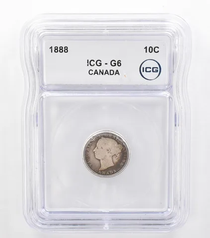 1888 Canada 10 Cents G6 ICG Beautiful Tone *5740