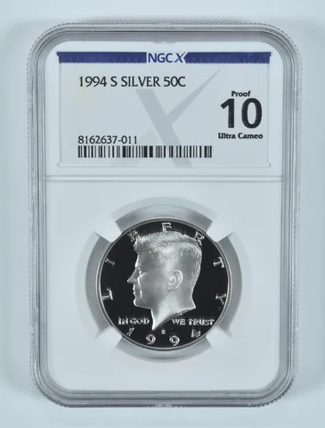 1994-S Kennedy Half Dollar Silver Proof 10 UCAM NGC X NGCX
