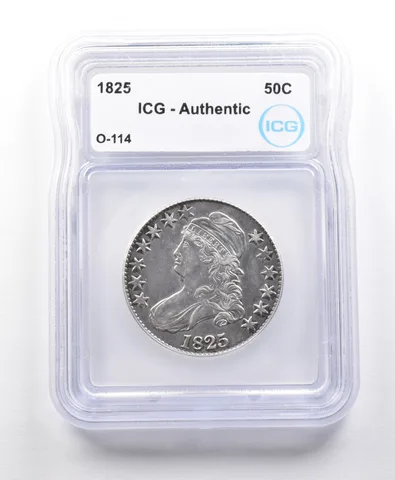 1825 Capped Bust Half Dollar O-114 Authentic ICG *5643