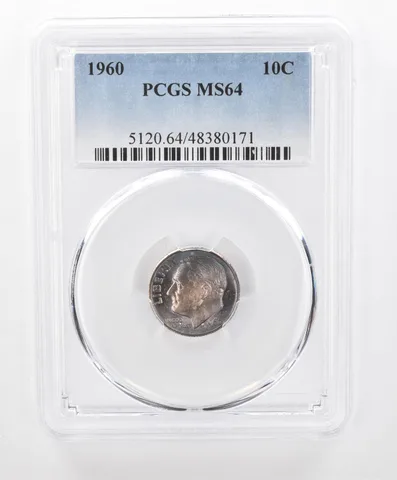 1960 Roosevelt Dime MS64 PCGS Beautiful Tone *2723