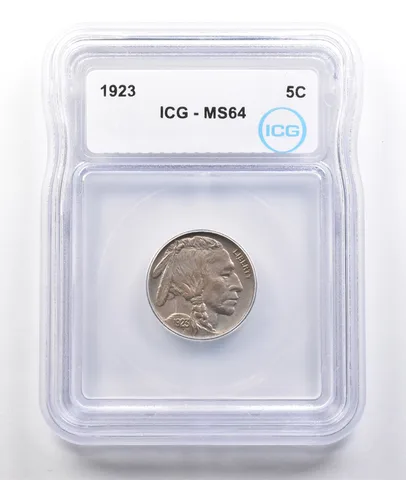 1923 Indian Head Buffalo Nickel MS64 ICG *3763