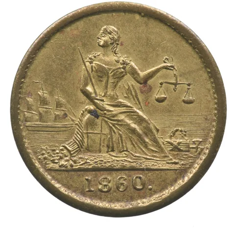 1860 T Racek Civil War Token Watertown Wisconsin 920-M-16 R-8 a4663