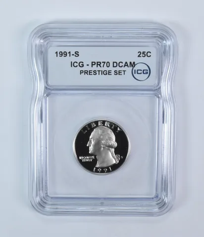 1991-S Washington Quarter Prestige Set PR70 DCAM ICG