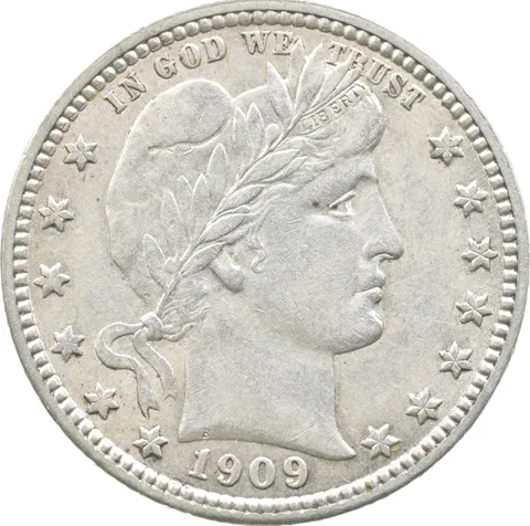 1909-D Barber Quarter *8924