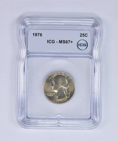1976 Washington Quarter MS67+ ICG Beautiful Tone *7989