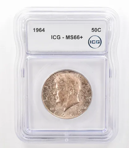 1964 Kennedy Half Dollar MS66+ ICG Beautiful Tone *3156