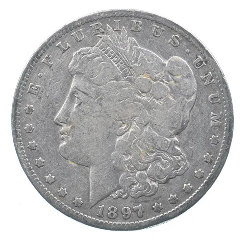 Early - 1897-S Morgan Silver Dollar - 90% US Coin *031