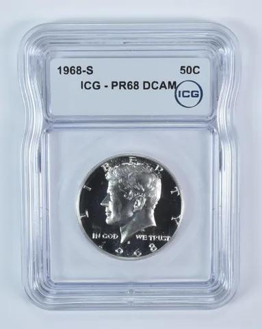 1968-S Kennedy Half Dollar PR68 DCAM ICG