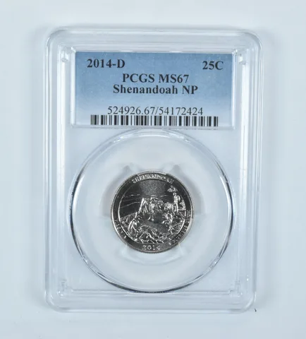 2014-D Washington Quarter ATB Shenandoah MS67 PCGS