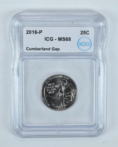 2016-P Washington Quarter ATB Cumberland Gap MS68 ICG