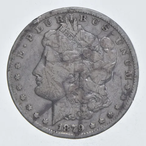 Early - 1879-S Morgan Silver Dollar - 90% US Coin *982