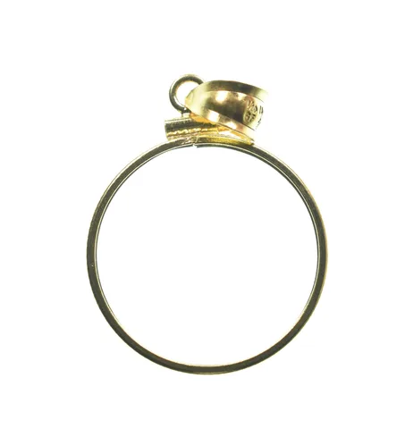 14K 21.2mm Gold Filled US Nickel Coin Bezel Pendant Frame Edge *1320