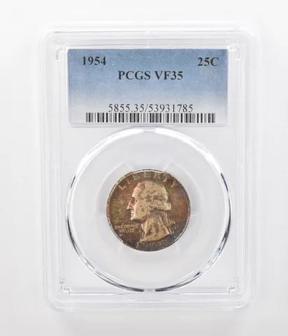 1954 Washington Quarter VF35 PCGS Beautiful Tone *1123