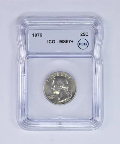 1976 Washington Quarter MS67+ ICG Beautiful Tone *7990
