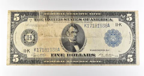 1914 $5 Dallas TX FRN Blue Seal Large Note Fr#887a *4640