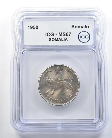 1950 Somalia Somalo MS67 ICG *3272