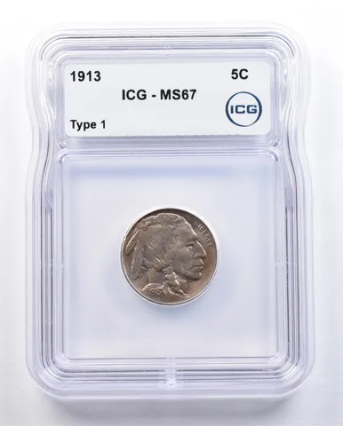 1913 Indian Head Buffalo Nickel Type 1 MS67 ICG *1639